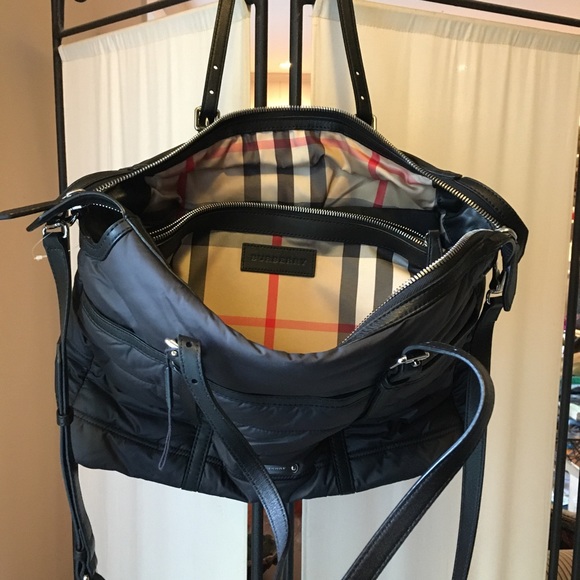 Burberry Handbags - Burberry quilted diaper bag! NWT